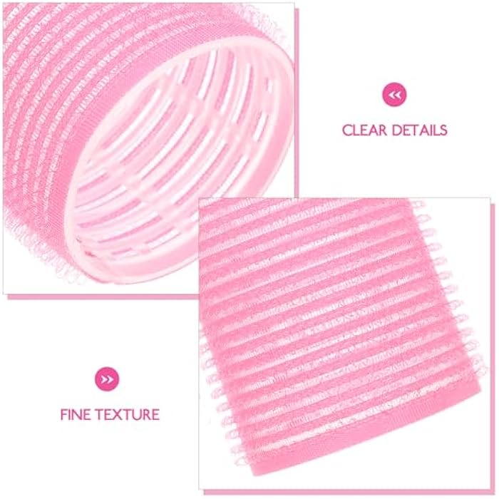 Uonlytech 6pcs Self Grip Rollers Salon Hair Dressing Curlers Large Hair Rollers Self- adhesive Plastic Hair Curlers DIY Curly Curlers Hairstyle Tools 3. 6cm (Random Color) - Image 3